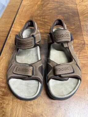 GH Bass & Co men’s 8 leather sandals Walking Hiking Shoe Water Boating Fishing